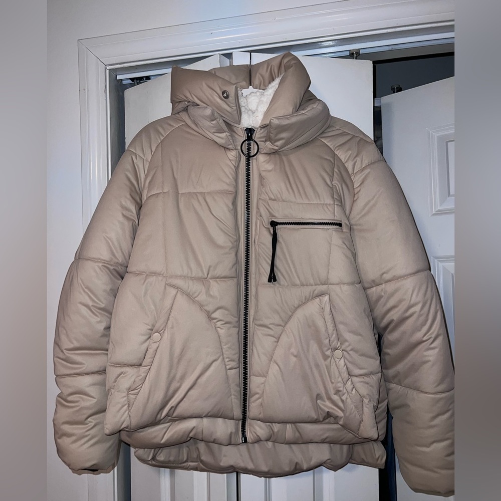 Avec Les Filles Puffer Utility Coat Size L